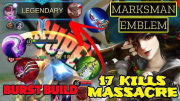 RUBY Marksman Emblem + Burst Build ! 17 Kills Massacres