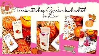 ☀️💞 Taschentücher Geschenkverpackung basteln  🍁🍂  I DIY I ganz einfach und schnell 🚀💨  I ☀️💞
