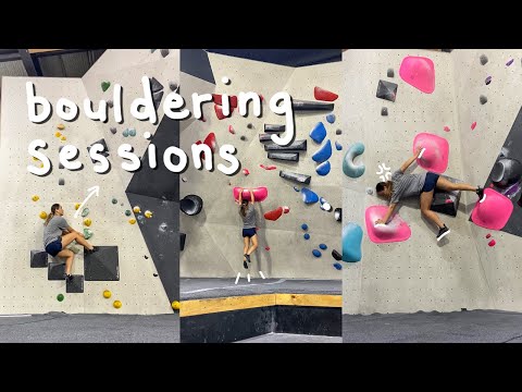 progress journey as a beginner climber | bouldering sessions