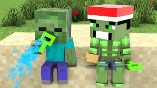 Monster School : BABY HULK and BABY ZOMBIE - SAD CHRISTMAS - Minecraft Animation