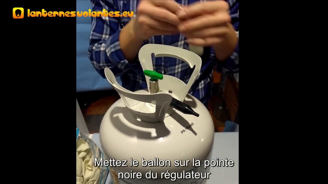 Bouteille hélium jetable - mode d´emploi - YouTube