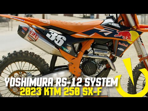 SYSTÈME COMPLET RS-12 TITANE YOSHIMURA KTM SX-F 250 2022-2023 vidéo