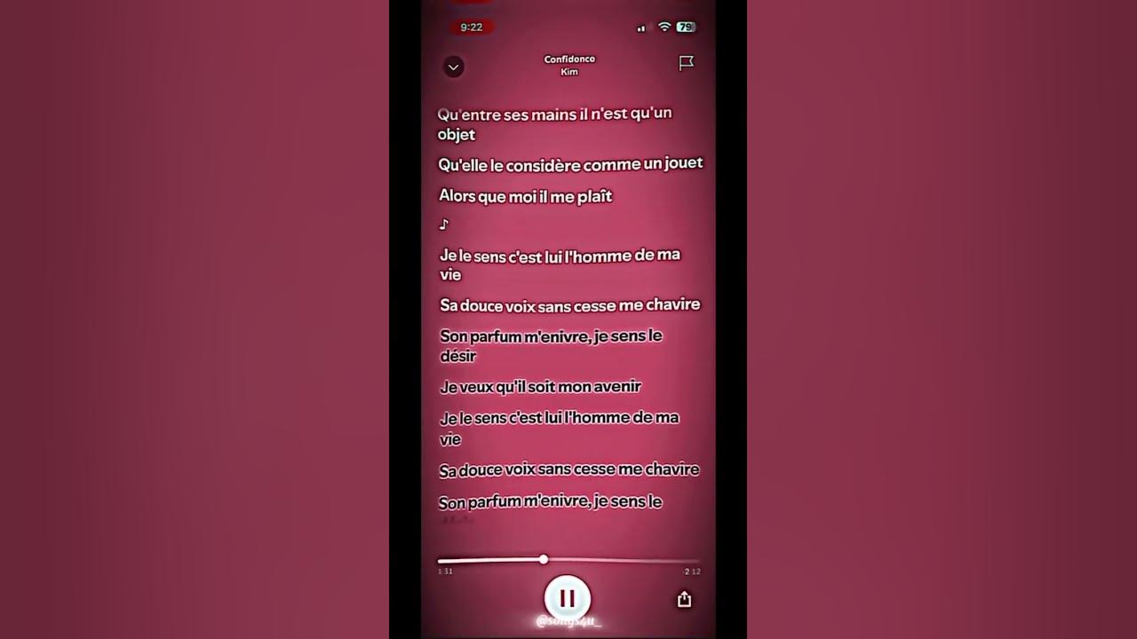 ~ confidence ~ • kim • #french #dancetrend #lyrics #lipsync #fyp #viral #relatable