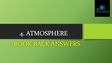 5th std | Social Ln 4|Term 1 | Atmosphere Book back answers|Lets Learn