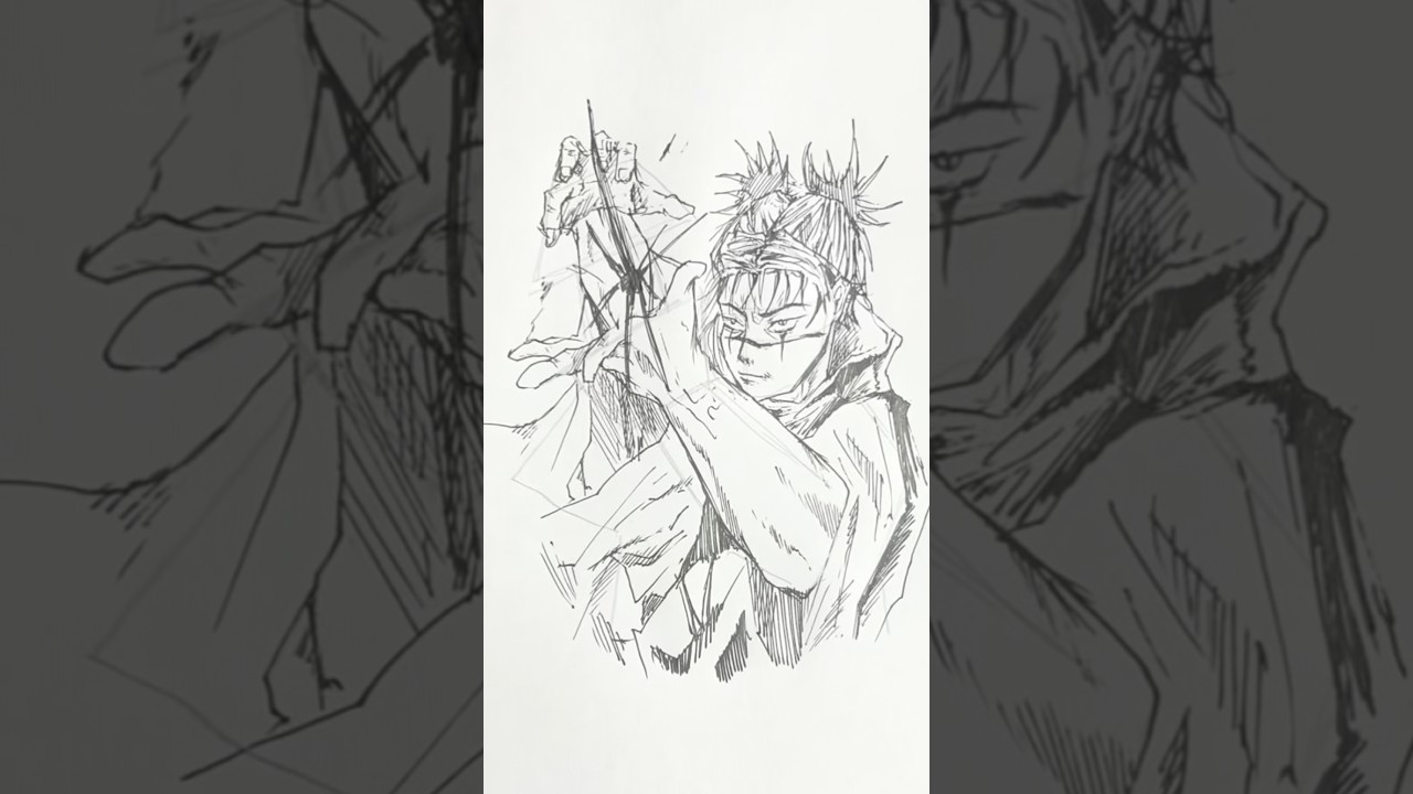 Drawing Choso #shorts #drawing #anime #art #jujutsukaisen #choso #fan #fans