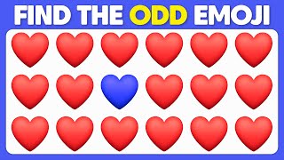 Can You Find the ODD One Out? | Emoji, Letters and Numbers Edition | Easy, Medium, Hard Levels #49