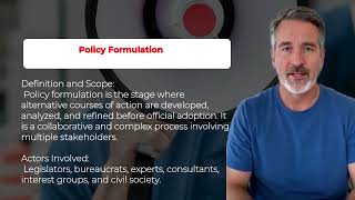 Public Policy and Administration Module 3  The Public Policy Process; Agenda Setting, Formulation, a