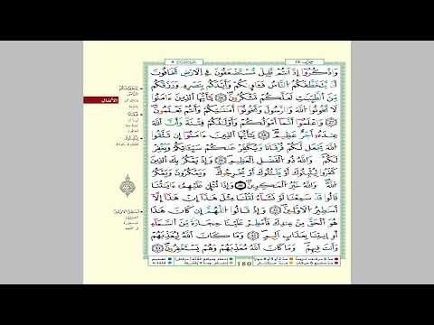 الثمن 8 من الحزب 18 مكرر 7 مرات من المصحف المصور برواية ورش عن نافع للقارئ الشيخ العيون الكوشي الثمن 8 من الحزب 18 مكرر 7 مرات من المصحف المصور برواية ورش عن نافع للقارئ الشيخ العيون الكوشي