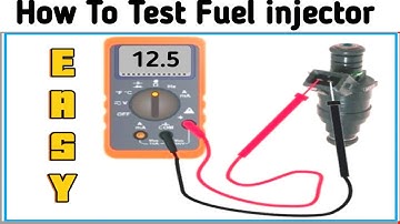 how to test fuel injector resistance with a multimeter