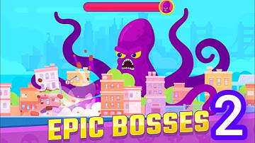 Bowmasters  - Gameplay Walkthrough Part - 2 ( Android, Ios) All Character Unlock Boss Fight