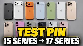TRẢI NGHIỆM PIN THỰC TẾ TỪ IPHONE 15 SERIES TỚI IPHONE 17 SERIES - YẾU HAY KHỎE ?