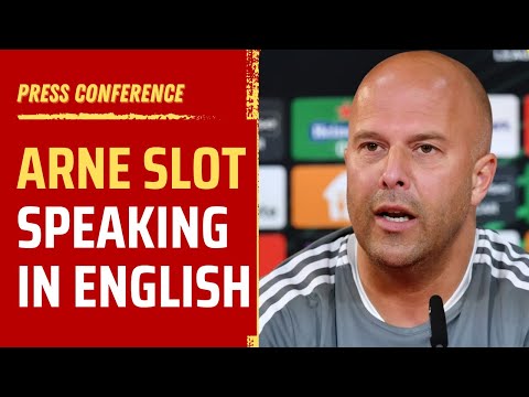 Arne Slot | New Liverpool manager speaking in English