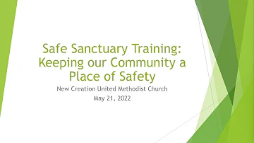NCUMC Safe Sanctuary Training 2022