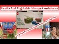 HELPS KEEP PRODUCE FRESH LONGER CONTAINERS | PRESIDENTS CHOICE | PRODUCE CONTAINER | FRUIT STORAGE |