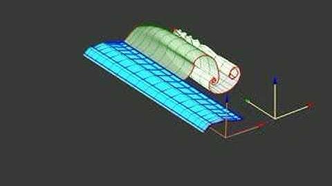 Unsteady Cut-Wake behind a wing in pitching oscillation