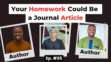 No Publications? How to Write Your First Journal Article