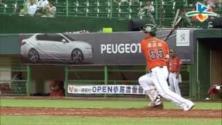 20130607 CPBL 猿 V.S 獅 5下 潘武雄擊出1壘平飛安打