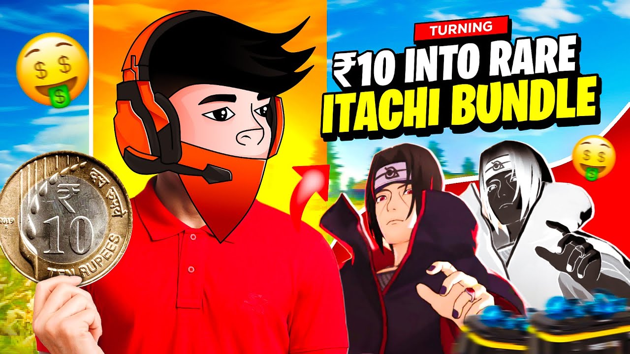 Turning 10₹ To Rare Itachi Bundle 💀| By Playing Duo Tournament 🔥| Shreyash!op