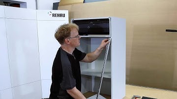 RAUVOLET crystal-line tambour door – installation cassette