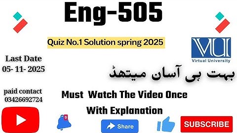 ENG505 - Language Learning Theories (Quiz 1) 💯 Percent Correct Paid Whatsapp 03426692724