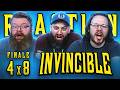 Invincible 4x8 FINALE REACTION!! "Don't Leave Me Hanging Here"