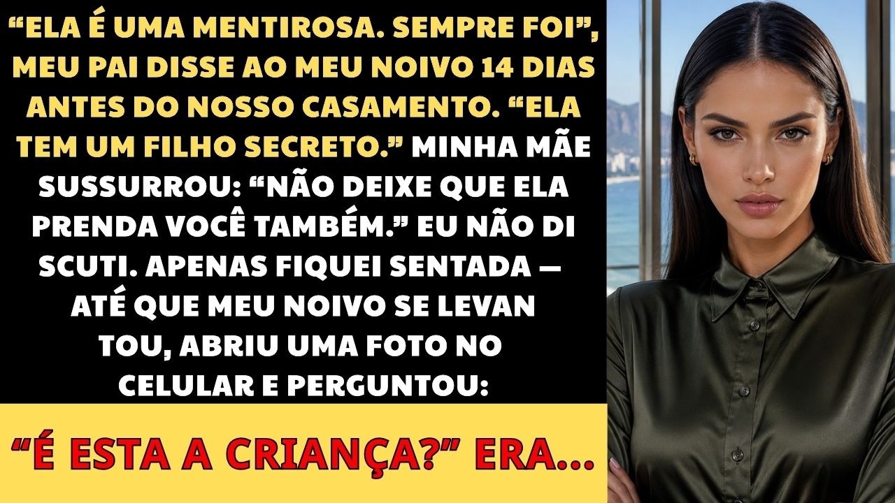 Catorze dias antes do meu casamento, o meu próprio pai olhou nos olhos do meu noivo e disse que eu era uma mentirosa, que tivera um filho bastardo aos dezoito anos e que tentara prender um homem...