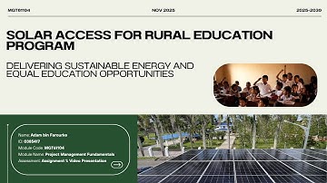 (0385417) MGT61104 Assignment 1: Video Presentation