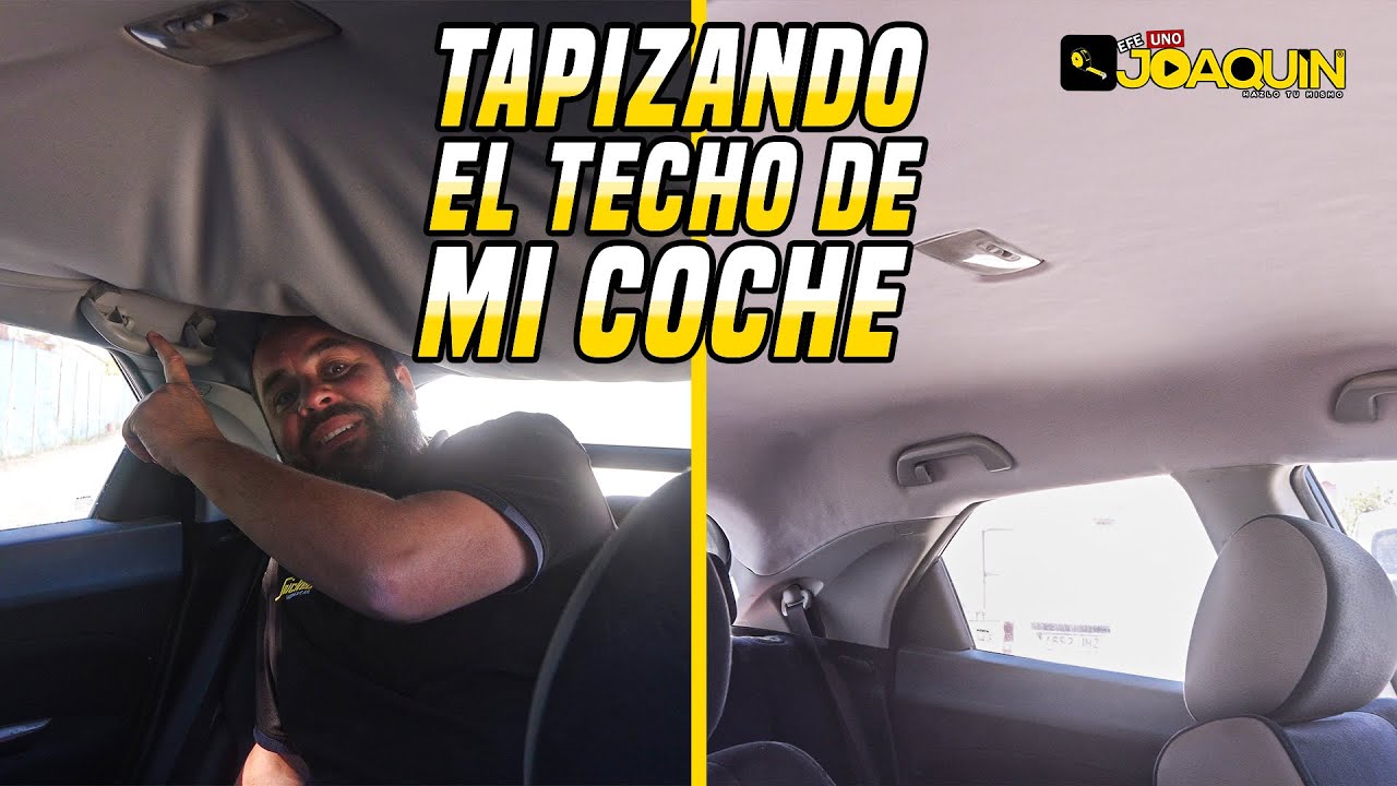 Tela tapizar Techo coche foamizada beis medio