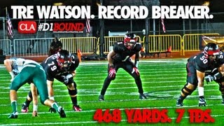  #D1BOUND MIXTAPE: Tre Watson 468 Yards & 7 TDS - Cal Commit - CollegeLevelAthletes.com
