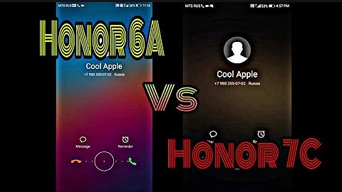 Honor 6A vs Honor 7C Screen Record/ Incoming call