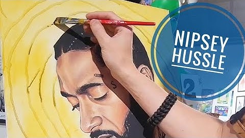 Nipsey Hussle (acrylic painting) @Pourage_art #nipseyhussle #art