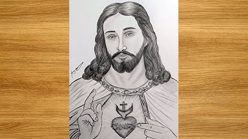 How to draw Jesus Christ step by step | Jesus Drawing tutorial for beginners