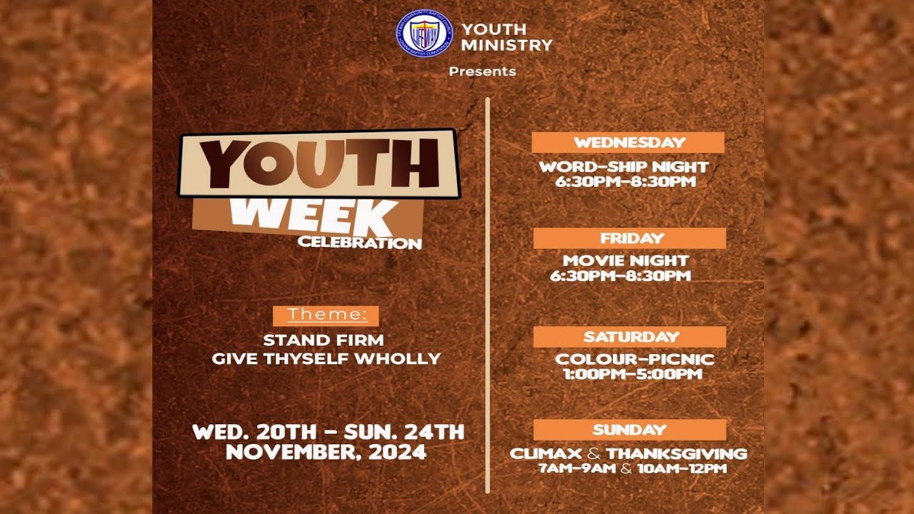 YOUTH WEEK CELEBRATION '24 CLIMAX & THANKSGIVING - 2ND SERVICE. - YouTube