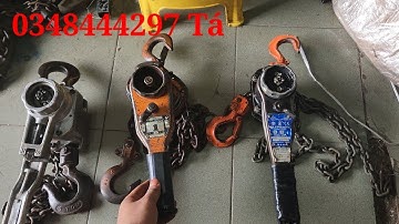 PA lăng xích lắc tay 1 tấn nhật bãi vital, vỏ nhôm còn đẹp 0348444297 Tá