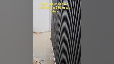 Cổng lùa tự động! Motor châu âu