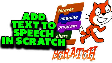 How to add text to speech in scratch
