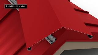 How to Install Standing Seam Metal Roofing - Vented Ridge Cap