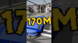 Как Далеко Прыгнет Porsche 911 Gt3?😮Beamng Drive #Shorts