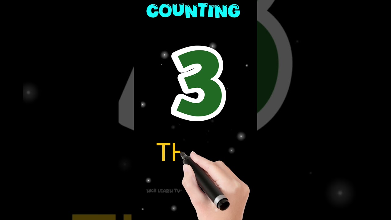 点とり英単語1234(いちにさんし) はやく英文が読める Counting In English | 1234 Number Counting #1234 #shorts - YouTube