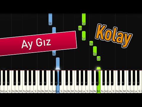 Meni Attın Ay Gız Ataşa | Kolay Piyano - Nasıl Çalınır