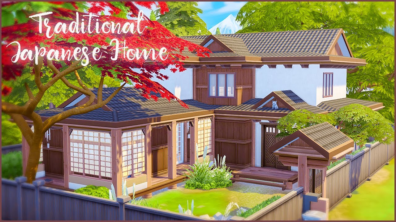 Traditional Japanese Home | Speedbuild | NoCC | THE SIMS 4 - YouTube