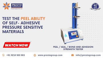 Peel / Seal / Bond and Adhesion Strength Tester Manufacturers | पील सील बॉन्ड अढीषन स्ट्रेंत टेसटर