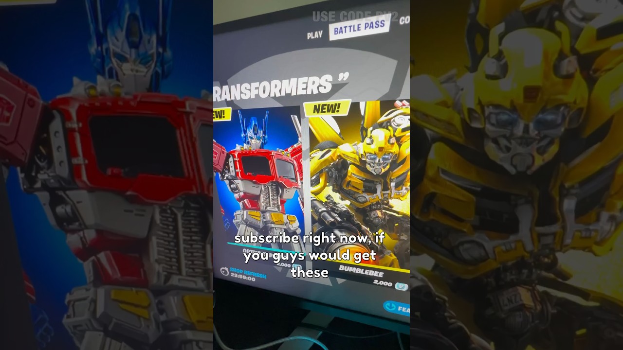 Fortnite Transformers Item Shop!