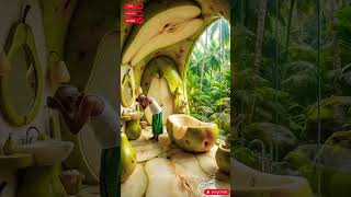😱👹 Poor Old Man's Giant Pear House Under Monster Scorpion Attack! 🍐🏡 #PearHouse #AIShorts