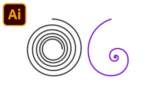How To Use The Spiral Tool In Adobe Illustrator by DiaGraphics 2,182 views 5 months ago 1 minute, 22 seconds