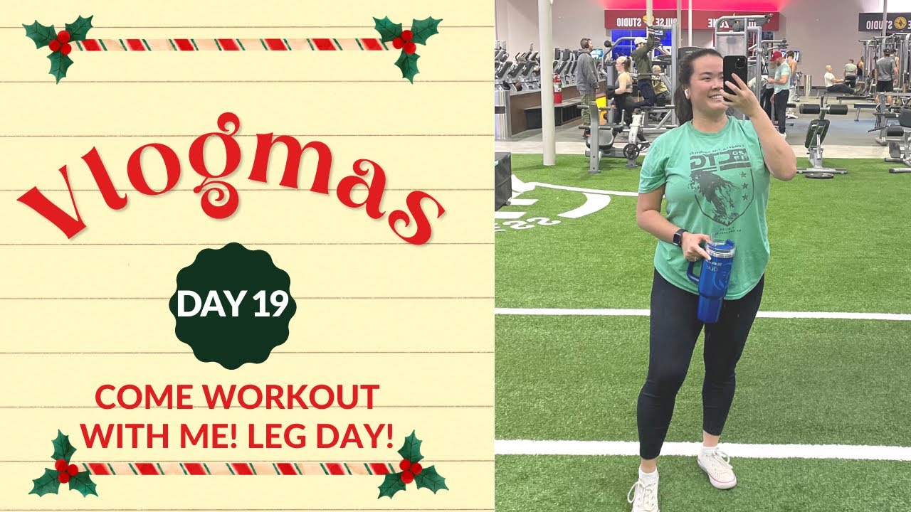 vlogmas day 19: come workout with me! heavy leg day & cardio 👏🏾 - YouTube