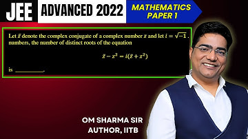 Let  𝑧¯ denote the complex conjugate of a complex number z and let i =  √−1. In the set of complex