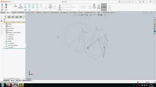 SolidWorks Synthesis of a four bar mechanism for 3 known coupler positions