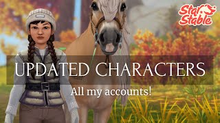 All my account GLOW-UPS || Star Stable Character Update