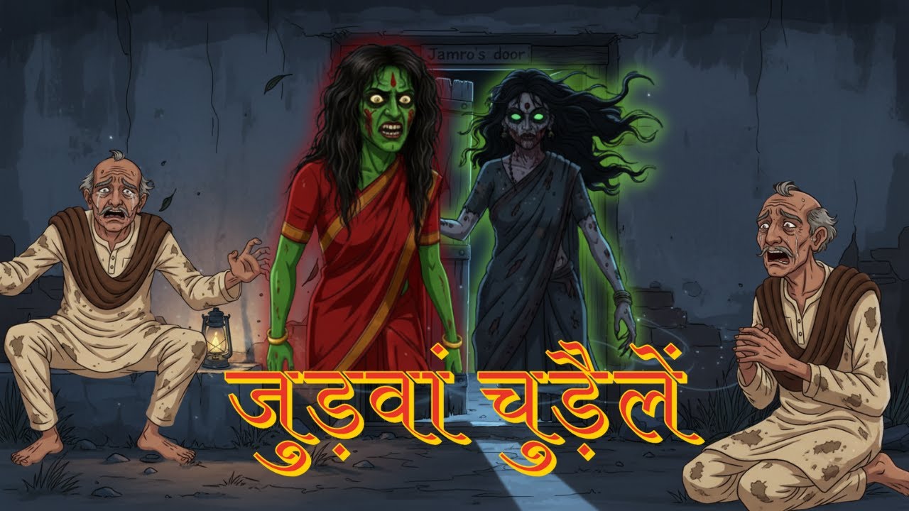 गांव की जुड़वां चुड़ैलों का पता चला। | Chudail Ki Kahani | New Horror Stories | Bhootiya Kahani